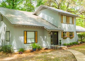 Denver and Alexis Damron's Southern Alabama home, newly renovated with a new metal roof