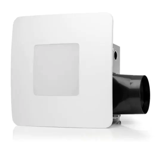 ReVent Easy Installation Bathroom Exhaust Fan with LED Lighting and Humidity Sensing