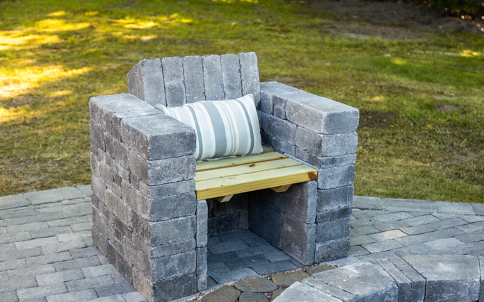 Paver chairs designed by our friends at Pavestone