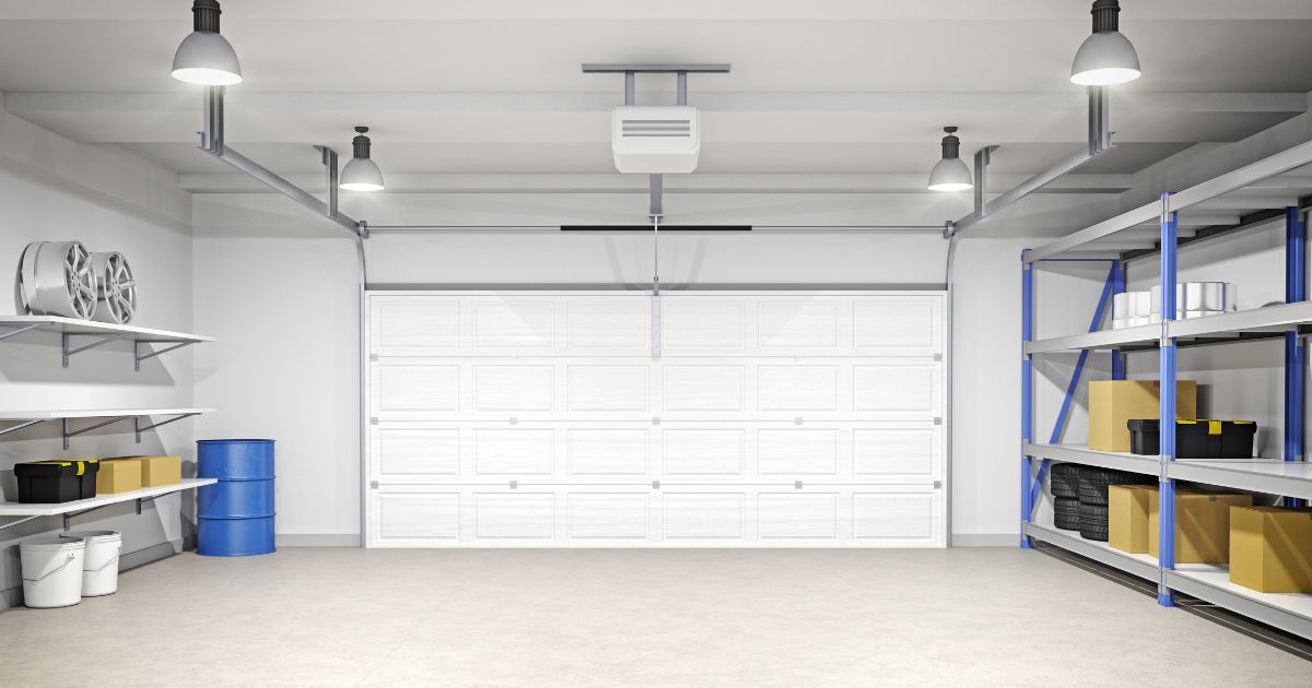 2 Rectangular Ceiling LED Car Garage Light- Blue
