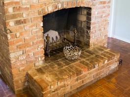 adding a fireplace arch with gathered materials