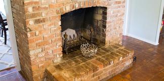 adding a fireplace arch with gathered materials