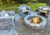 Set of three Pavestone pavers chairs on a patio in Glassboro, New Jersey