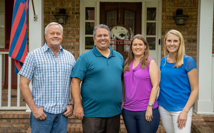 Danny Lipford and Chelsea Lipford Wolf with homeowners Lloyd and Amy Meyers
