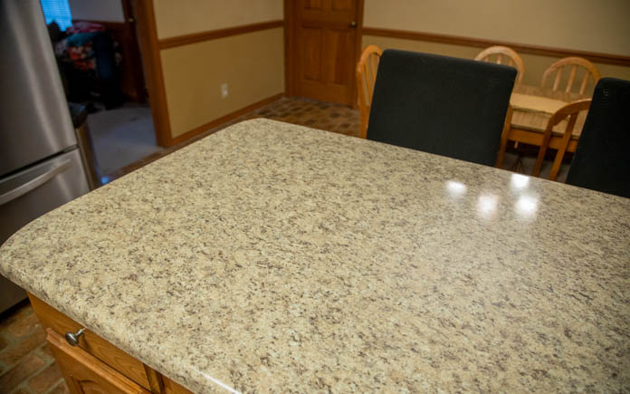 Kitchen countertops in the Meyers home.