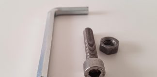 Allen wrench and screws