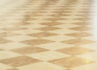 linoleum tile floor