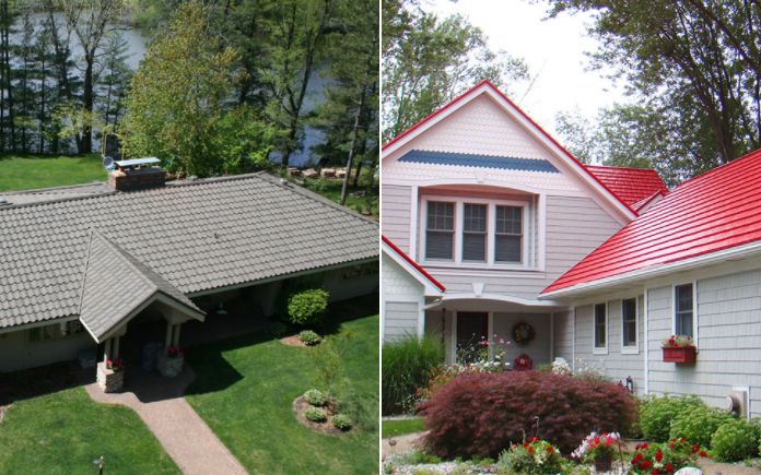 Stone-coated and paint are options for metal roof coatings
