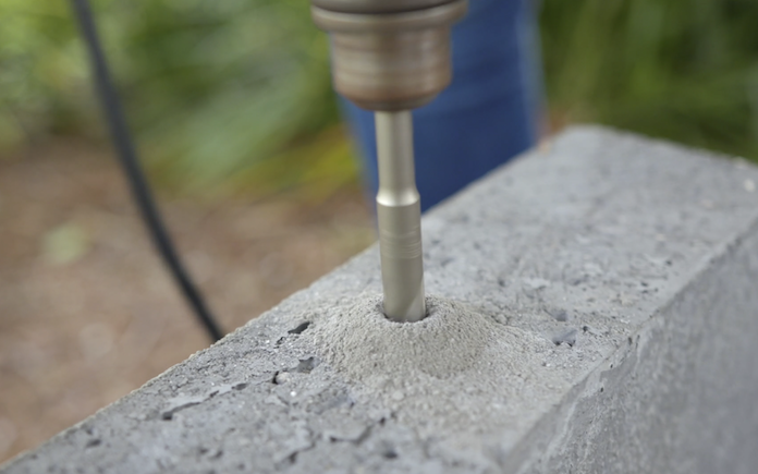 drill hole concrete