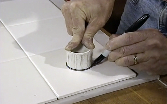 drill hole tile