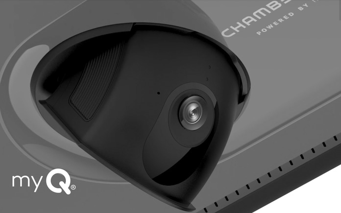 Chamberlain 3/4 HP Belt Drive Garage Door Opener with Camera Integrated myQ app
