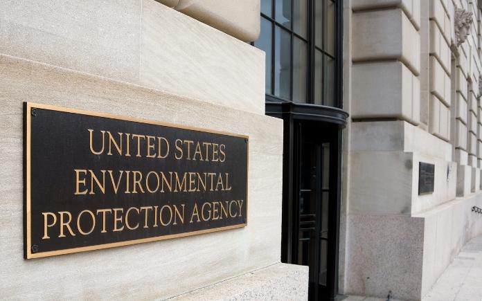Plaque on the United States Environmental Protection Agency building in Washington, DC 