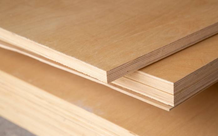 Cut plywood building material